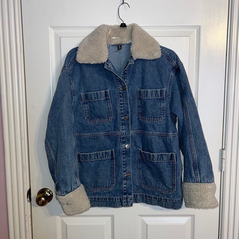 Sherpa jean jacket